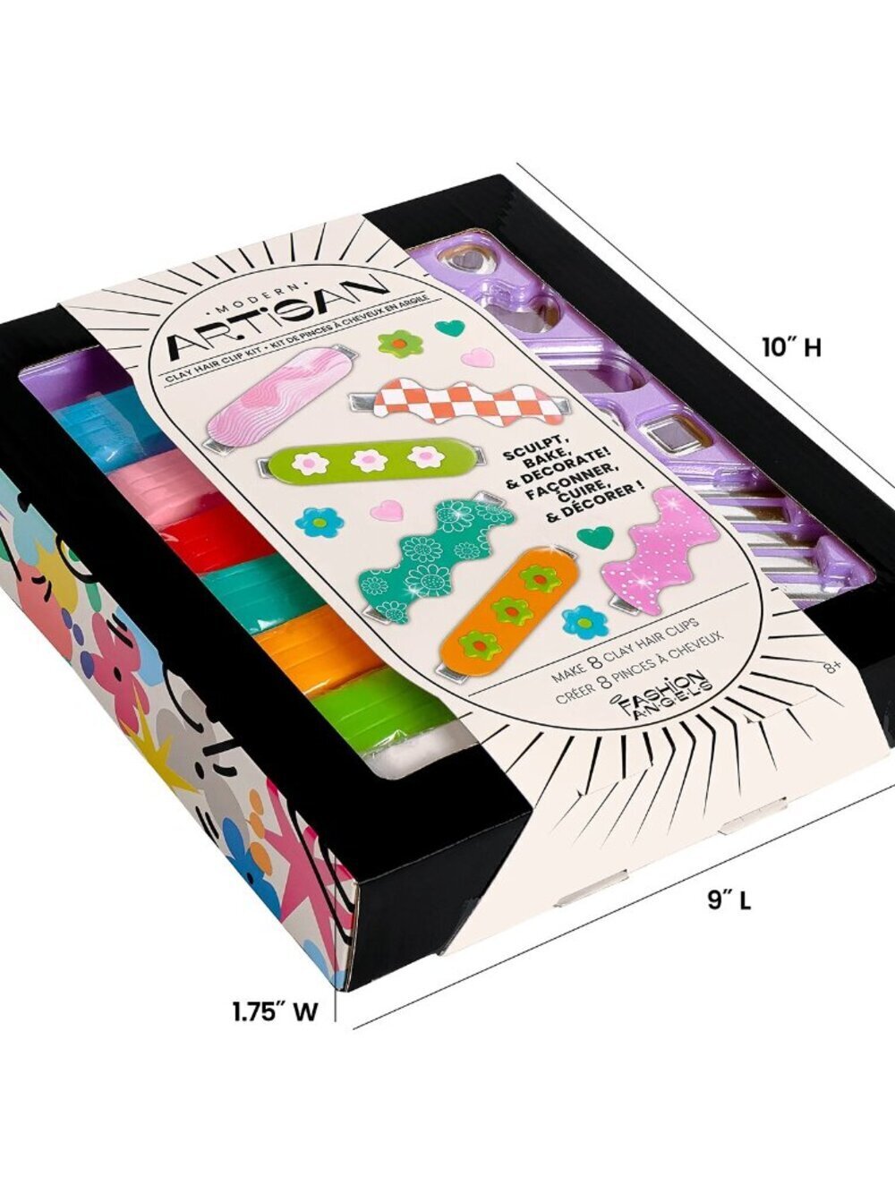 Fashion Angels Tween Artisan Clay Hair Clips Making Kit Multi-Color New - Picture 4 of 5
